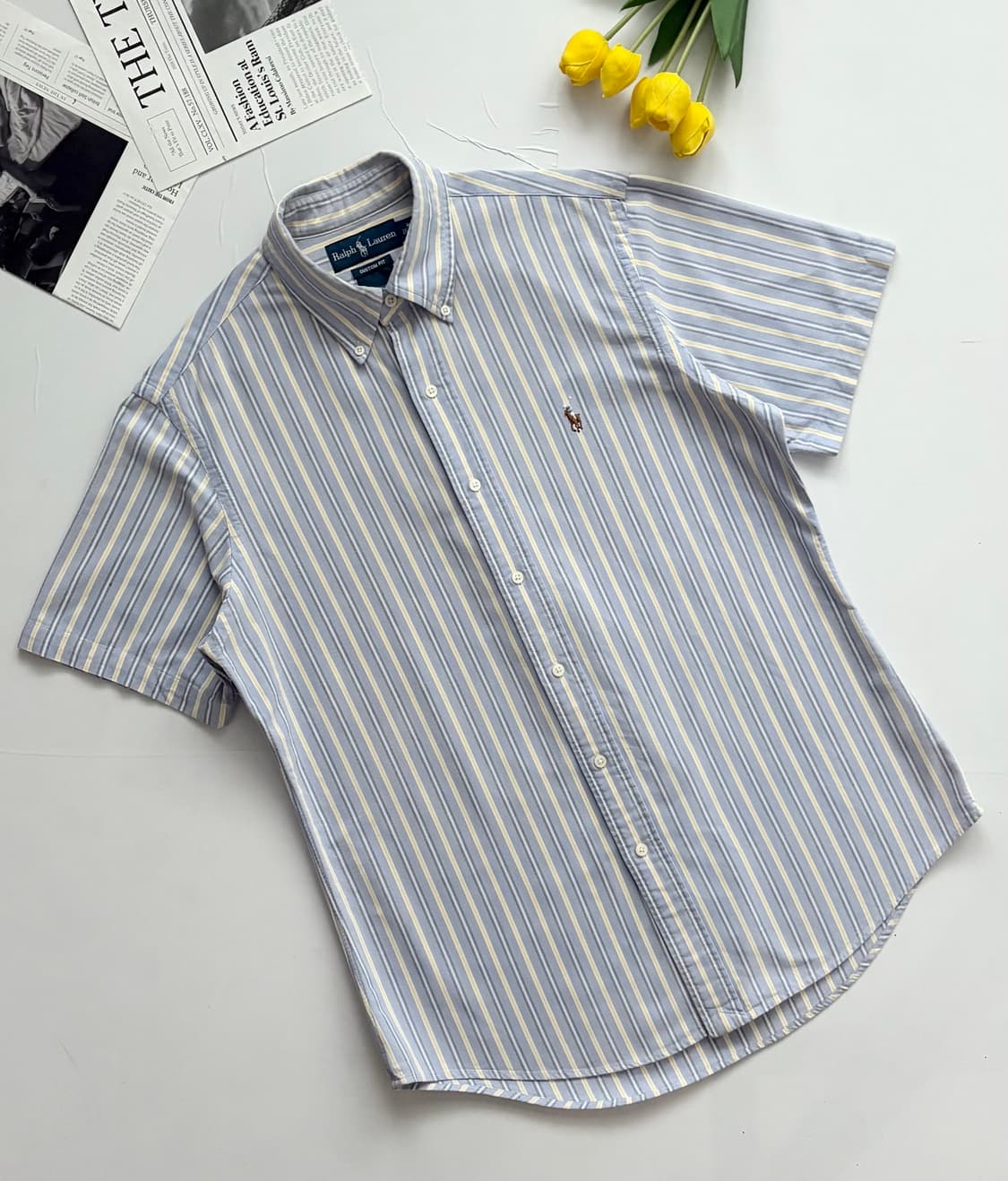 Polo 폴로랄프로렌 스트라이프 반팔 셔츠 상품이미지1