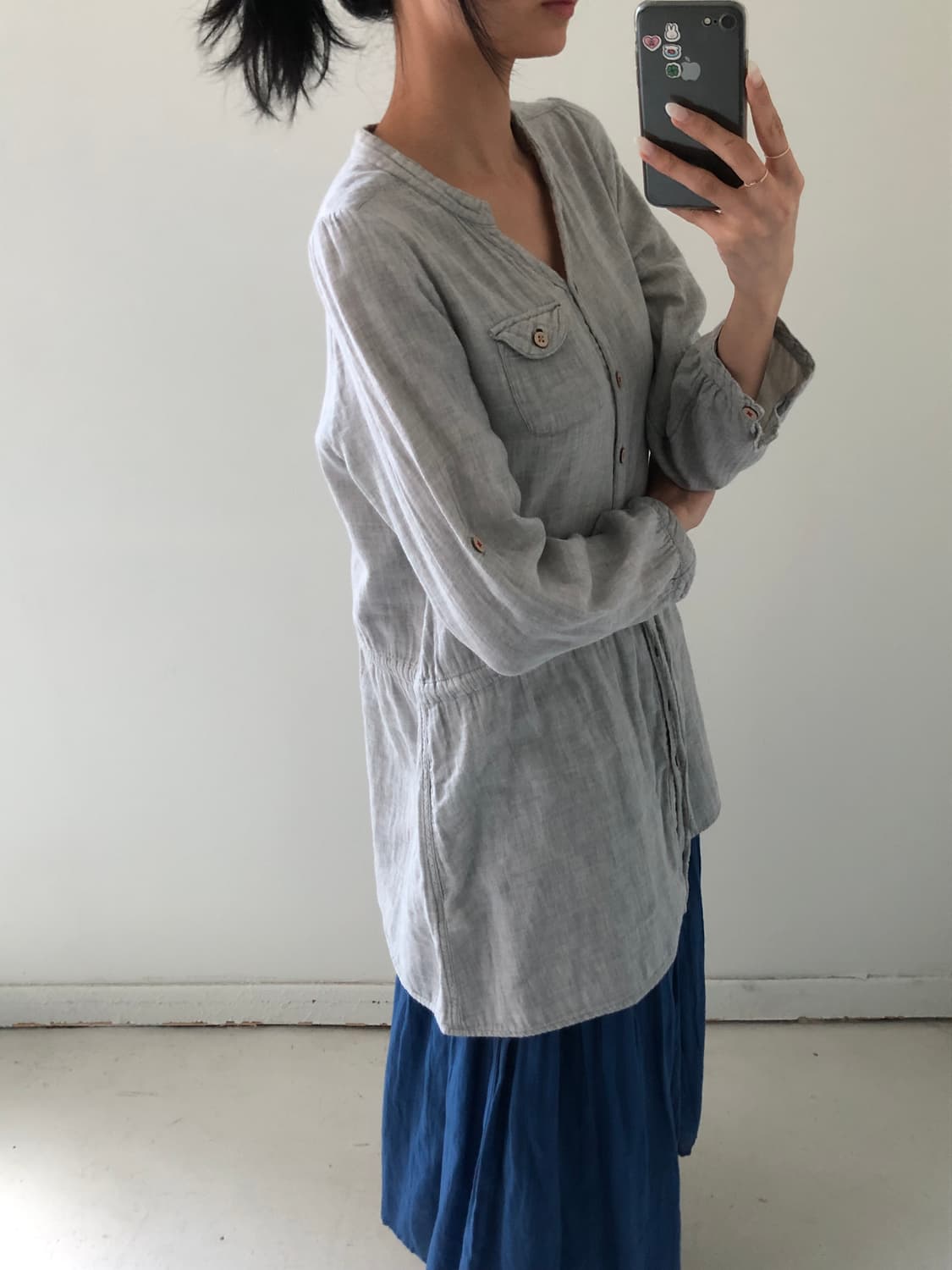 일본빈티지 모리 셔츠원피스 상품이미지2