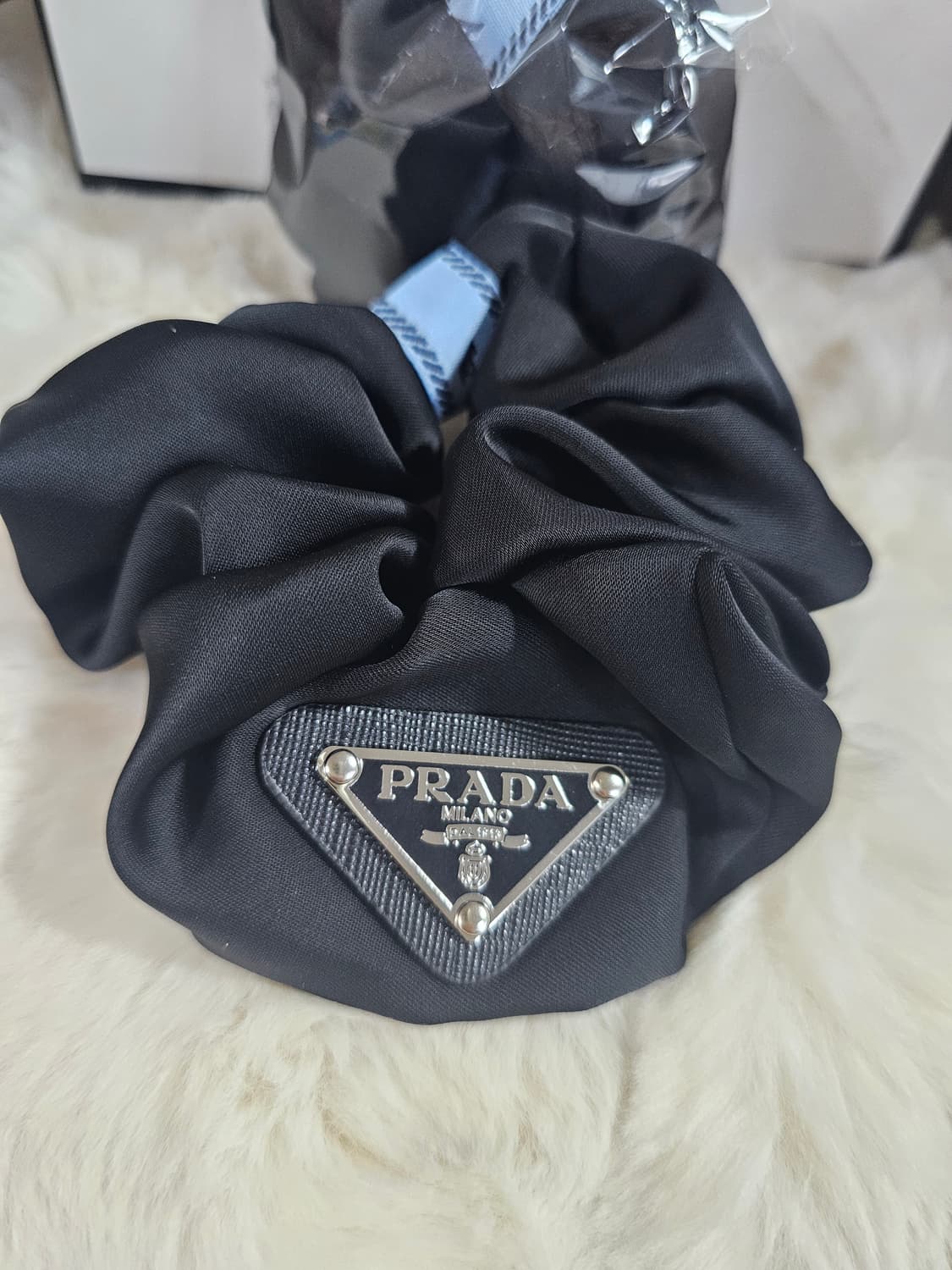 프라다 고급 헤어슈슈 곱창 상품이미지3