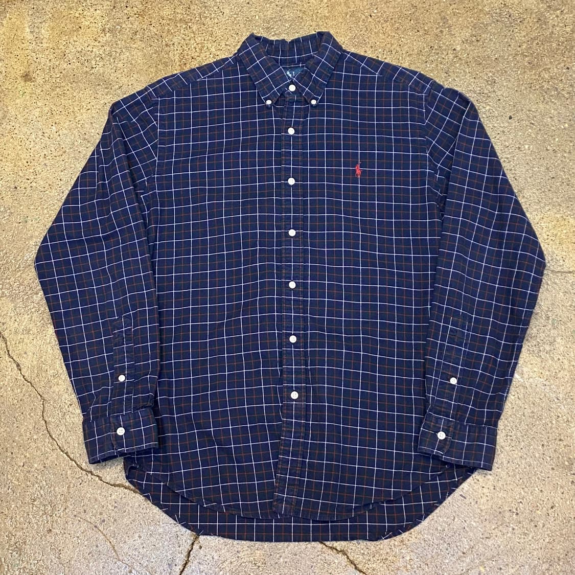 미국 빈티지 폴로 랄프로렌 체크남방 셔츠 상품이미지1