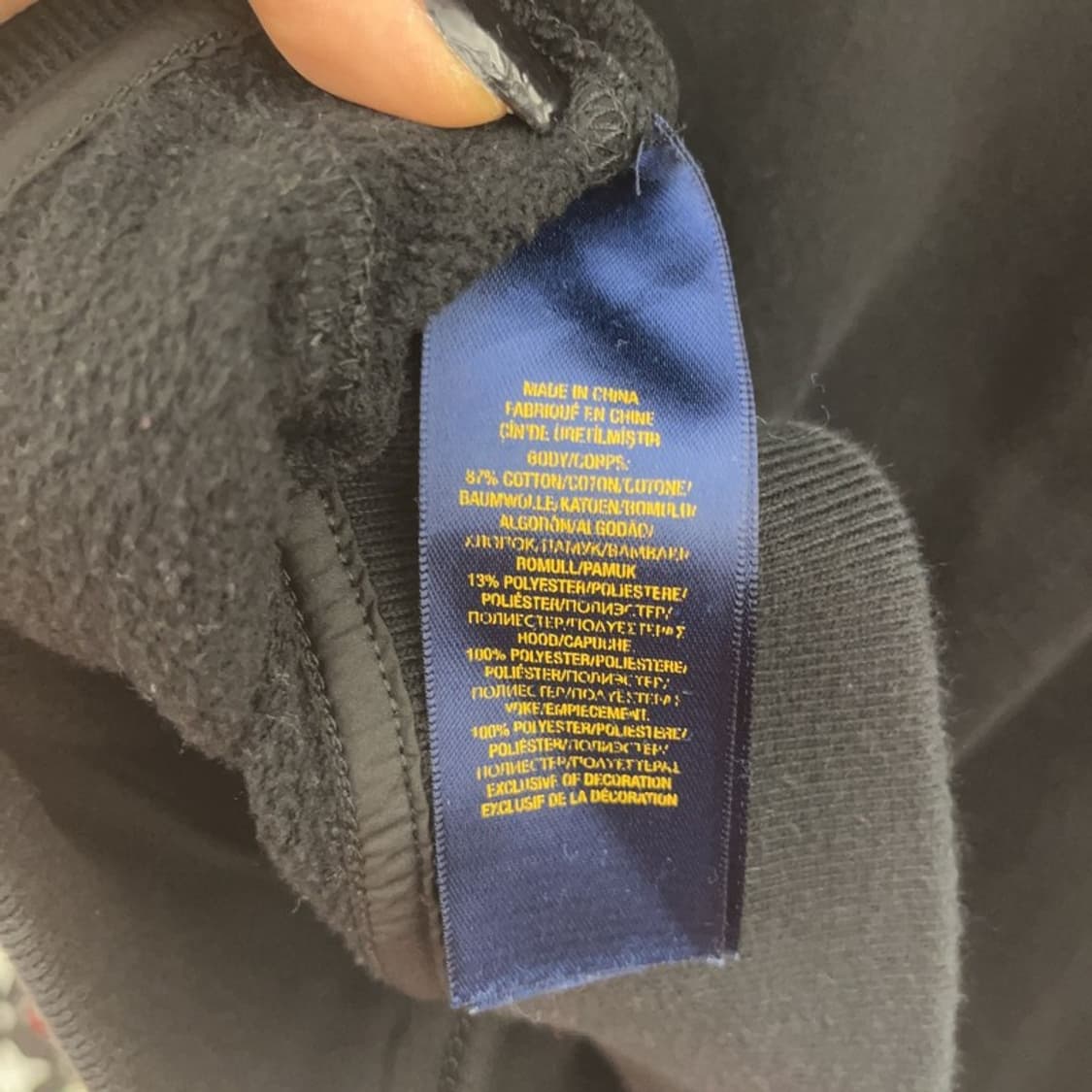 폴로 랄프로렌 올드스쿨 빈티지 레트로 퀄팅 기모 후드집업 L C07537 상품이미지6