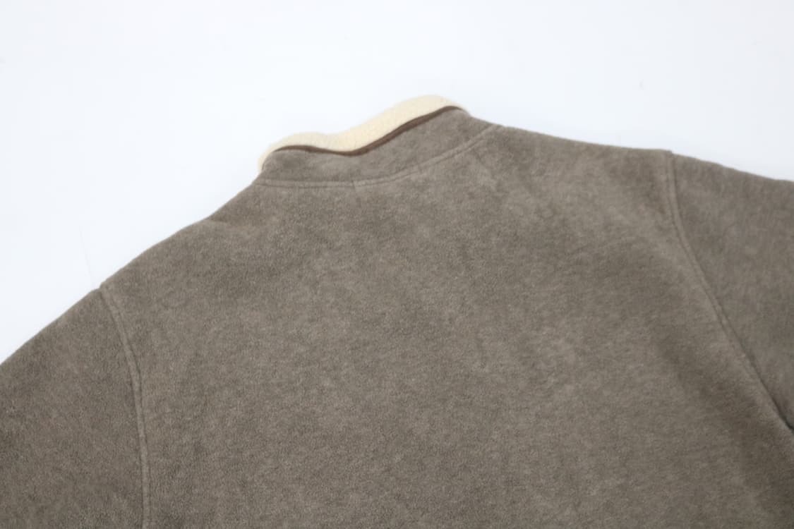 레노마 넥라인 양털 보아 퍼 배색 플리스 자켓 상품이미지8