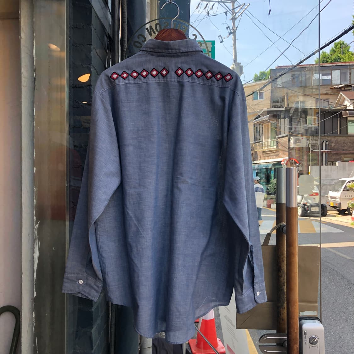 70s Bigmac chambray shirt-XL 상품이미지6