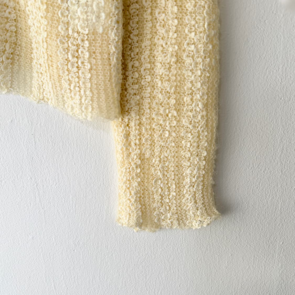 Lepvonj 레프본 짜임니트 셔츠 여름가디건 크림 상품이미지6