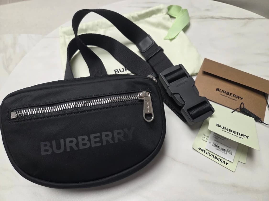 버버리 캐논 나일론 벨트백 블랙 상품이미지1