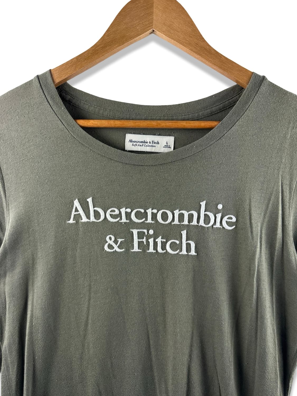 아베크롬비 소프트 컬렉션 올리브그린 슬리브2003 상품이미지3