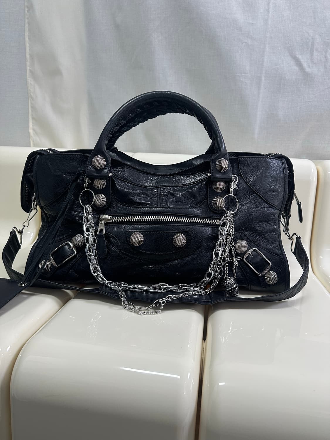 [A 정품] 발렌시아가 자이언트 시티 모터백 파트타임 상품이미지2