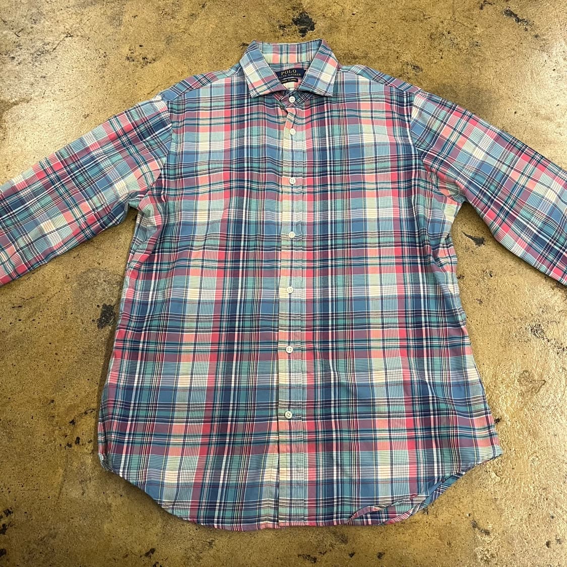 [정품/M] 폴로 랄프로렌 체크 셔츠 남방 b17 상품이미지3