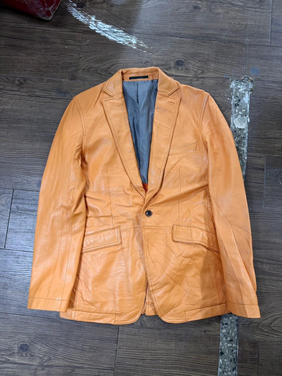 CUSTUM CULTURE 레더 블레이져 상품이미지1