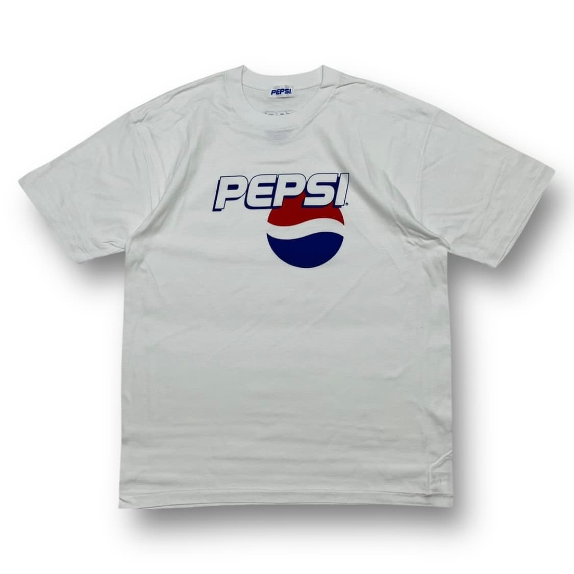 펩시 90s 로고 화이트 싱글스티치 반팔 티셔츠 상품이미지1