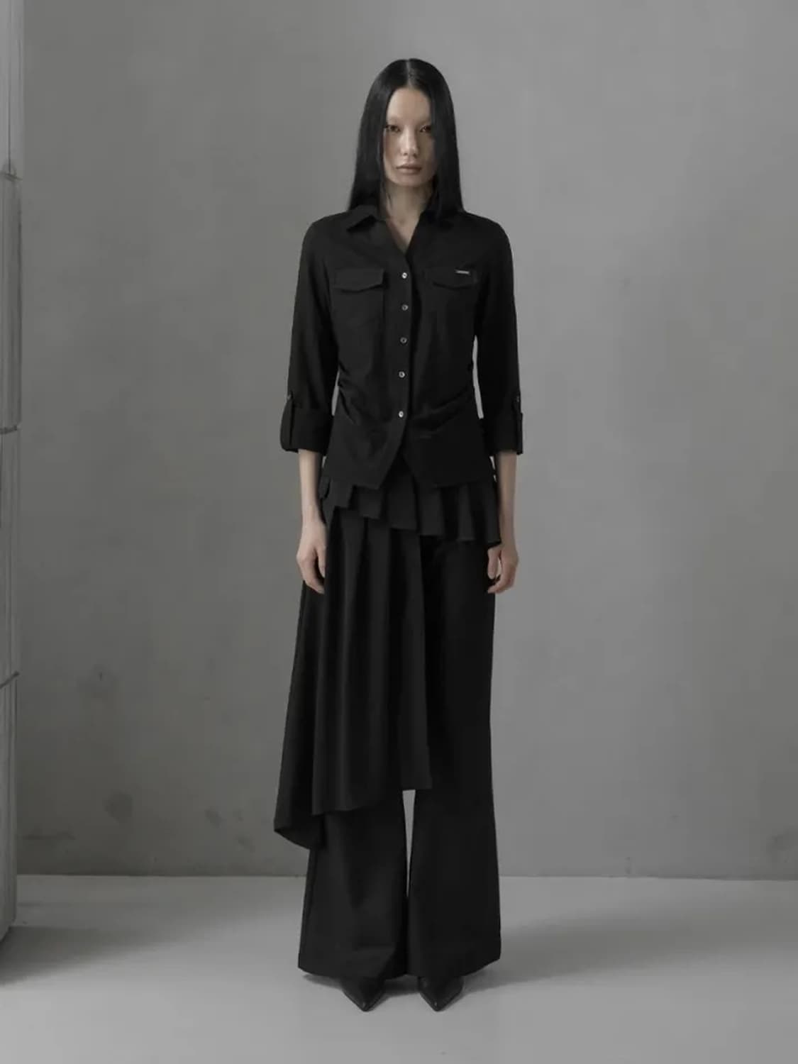 Mnem 므넴 뮤트 롤업 셔츠 상품이미지1