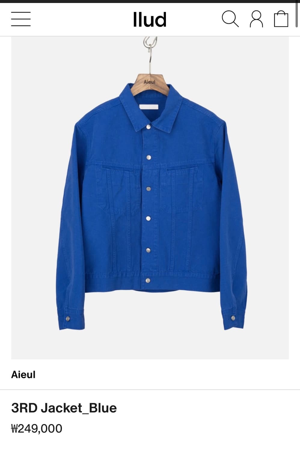 Aieul(아이엘) 3RD Jacket_Blue(48) 상품이미지1