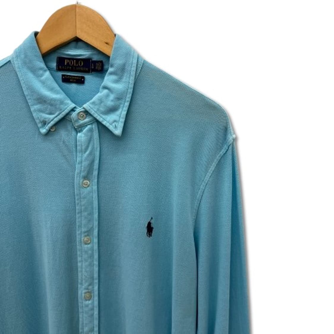 폴로 랄프로렌 라이트 블루 버튼다운 셔츠 상품이미지4