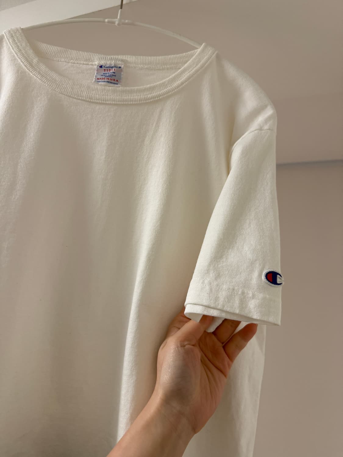 챔피언 해비웨이트져지 반팔흰색티 M 상품이미지2