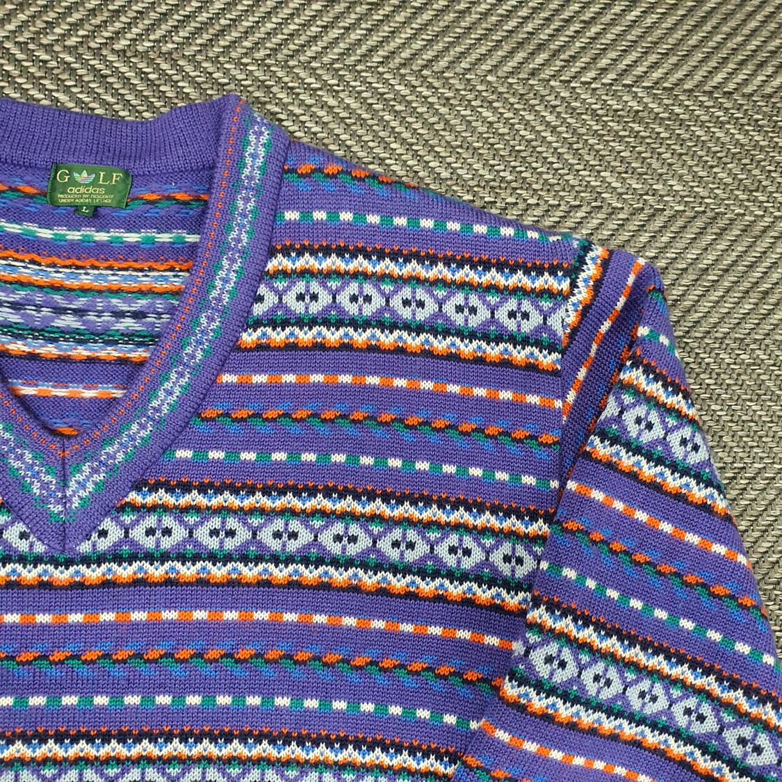 아디다스 골프 울100 브이넥 니트 남자105 상품이미지3