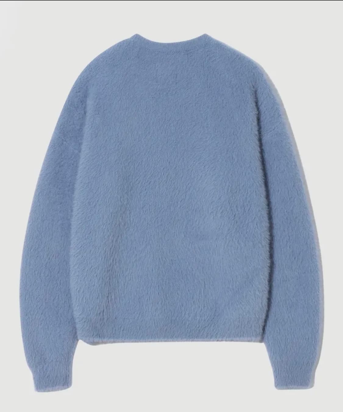 디미트리블랙 에센셜 헤어리 라운드 니트 스카이블루 상품이미지2