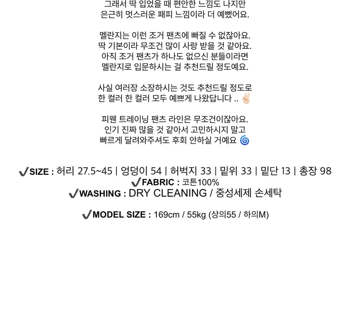 피터앤웬디 윈터 스쿱 조거팬츠 그레이 (기모 안감, 뒷주머니 있음) 상품이미지4