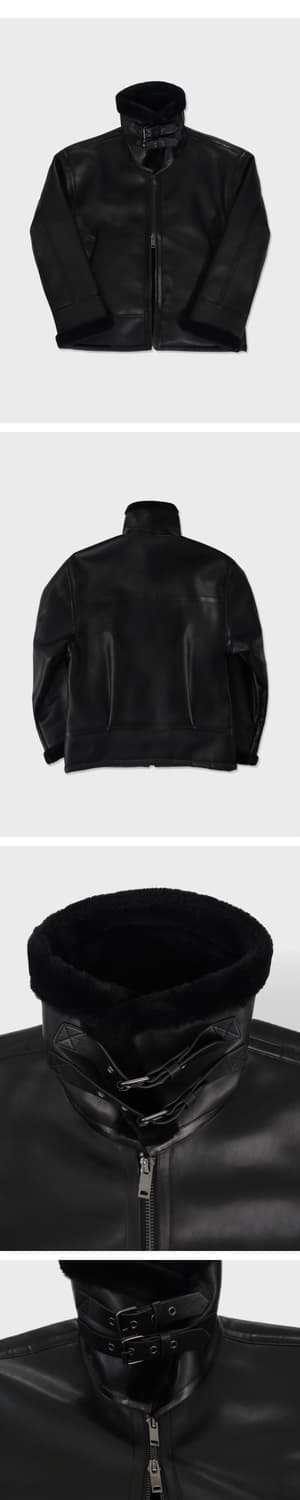 moso 노지연 무스탕 Vegan leather jacket 상품이미지2