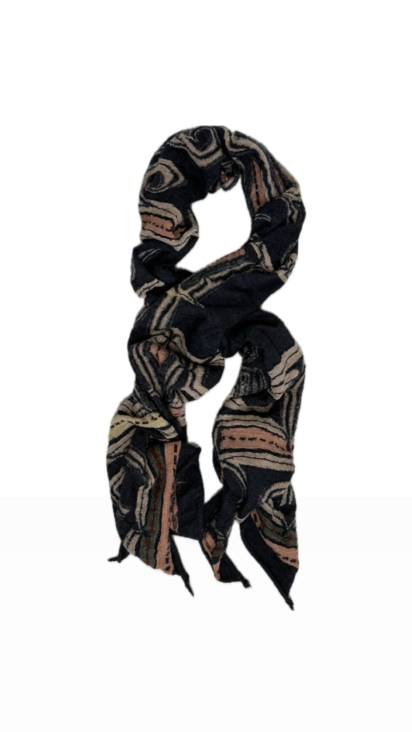 캐피탈 축융 울 머플러 아이누패턴 상품이미지1