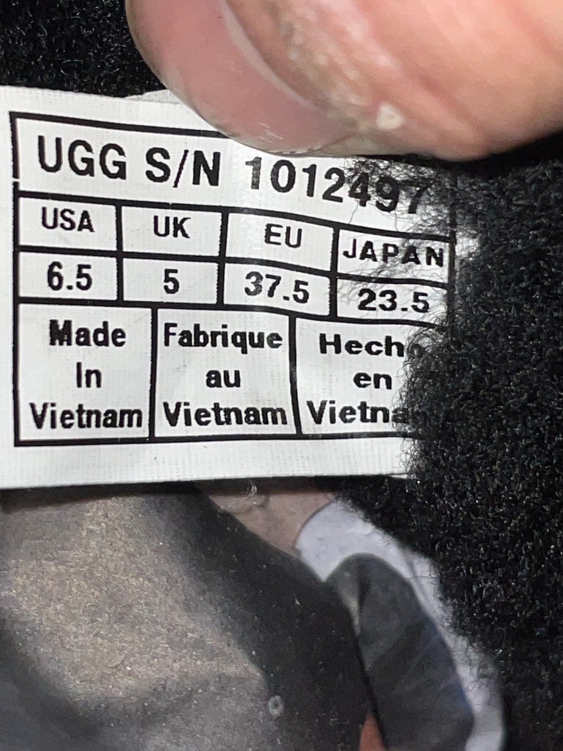 어그 스웨이드 부츠 블랙 235 상품이미지10