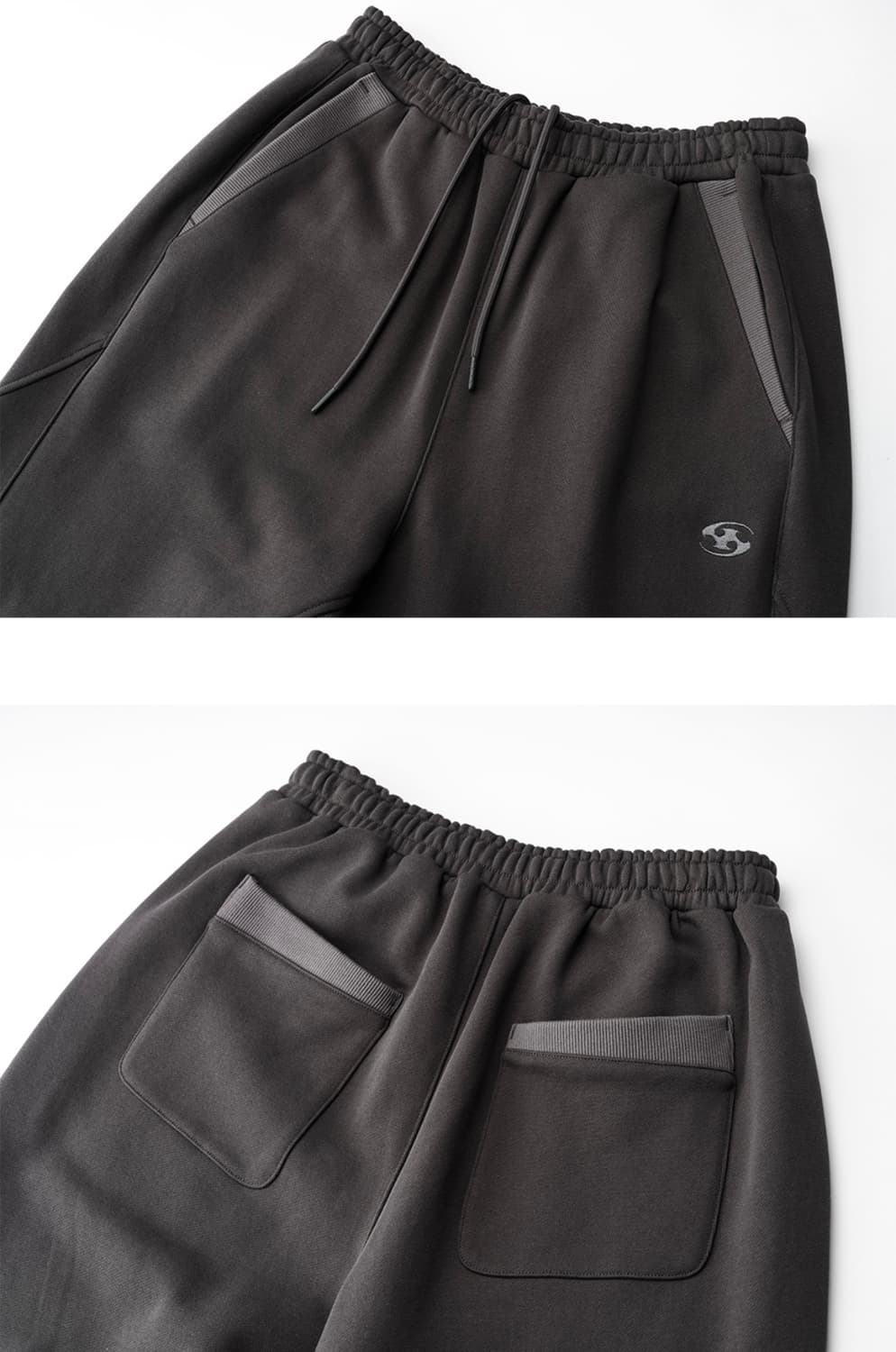 산산기어24ss 립 스웻팬츠 차콜 상품이미지5