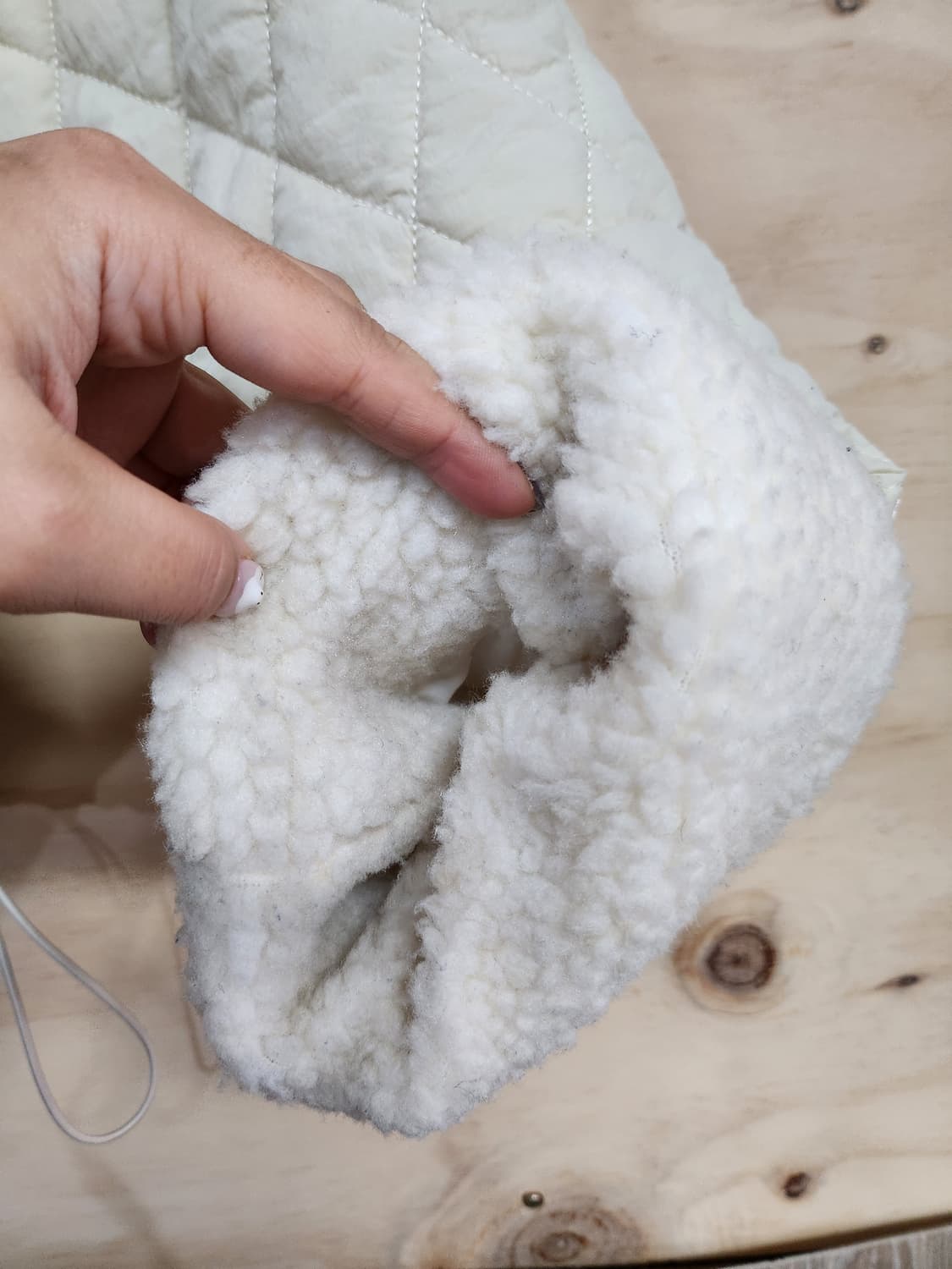 375) 르피타 양털포인트 퀼팅 자켓 상품이미지4