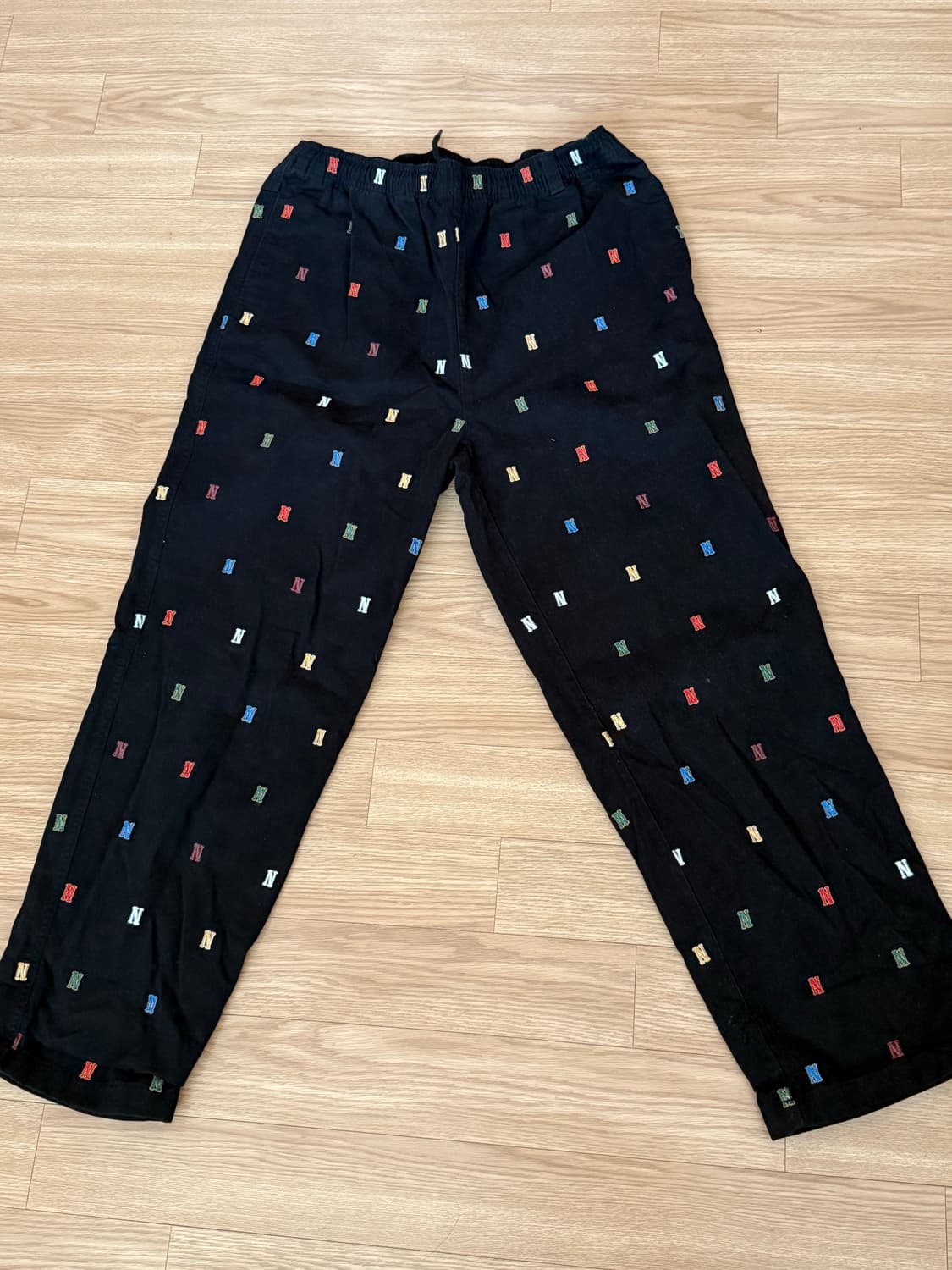 디스이즈네버댓 Embroidered Easy Pant Black L 상품이미지1