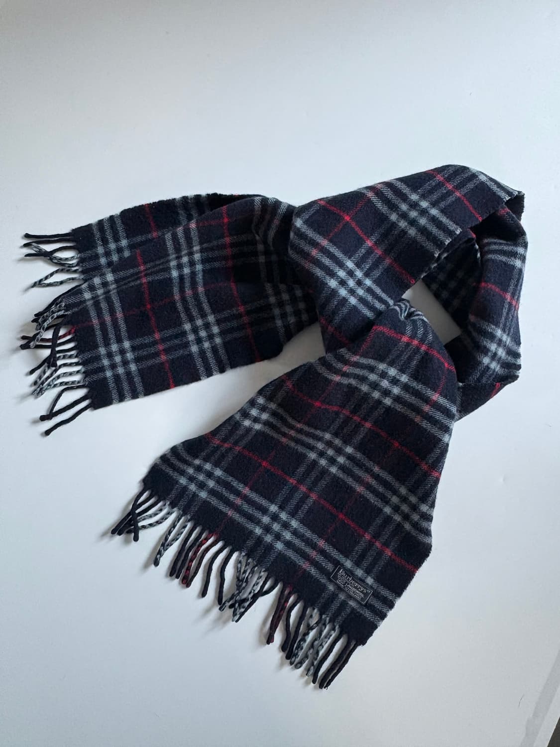 Burberry 버버리 네이비컬러 노바체크 램스울 머플러 상품이미지2