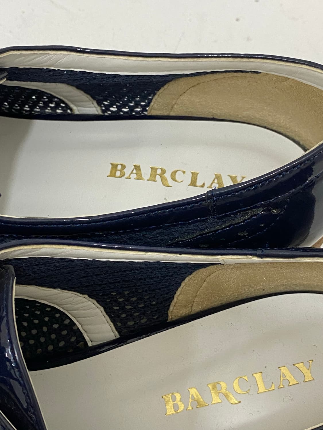 Barclay 블루 에나멜 펀칭 구두 상품이미지7
