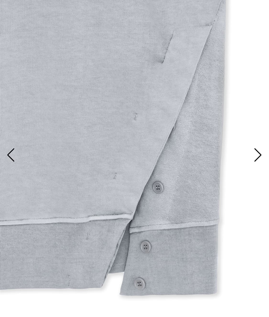 SYMM Slit Buttoned Pullover (Light Grey) 상품이미지4