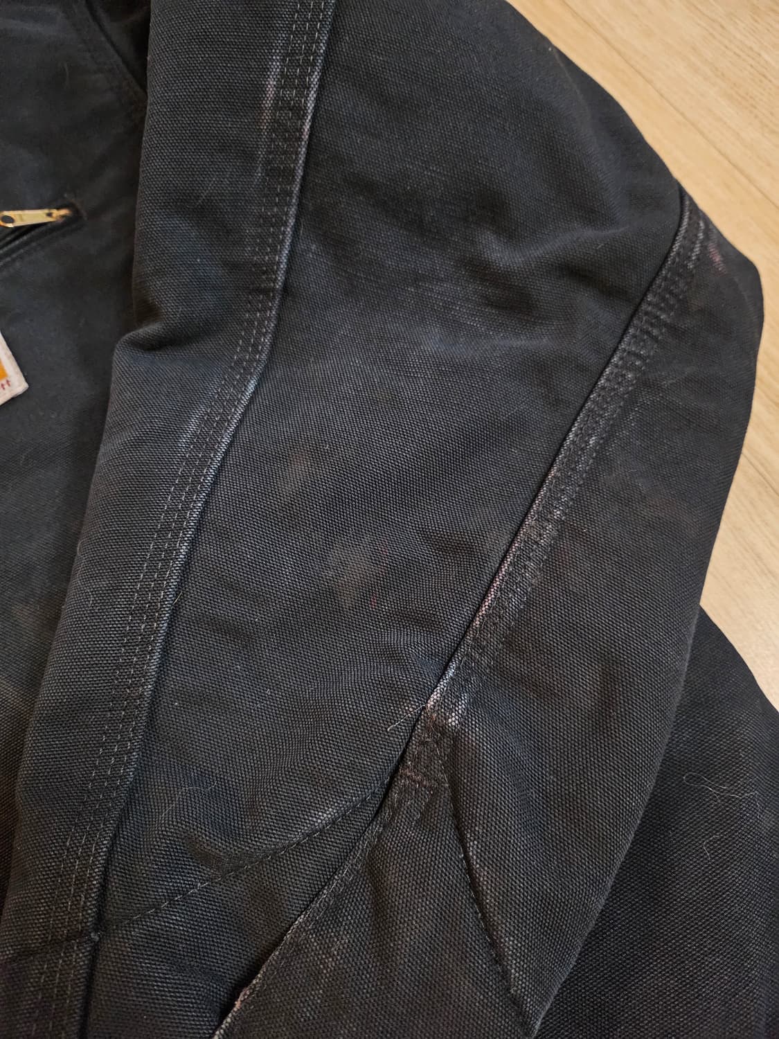 [M] 칼하트 J001 BLK 디트로이트 빈티지 자켓 상품이미지4