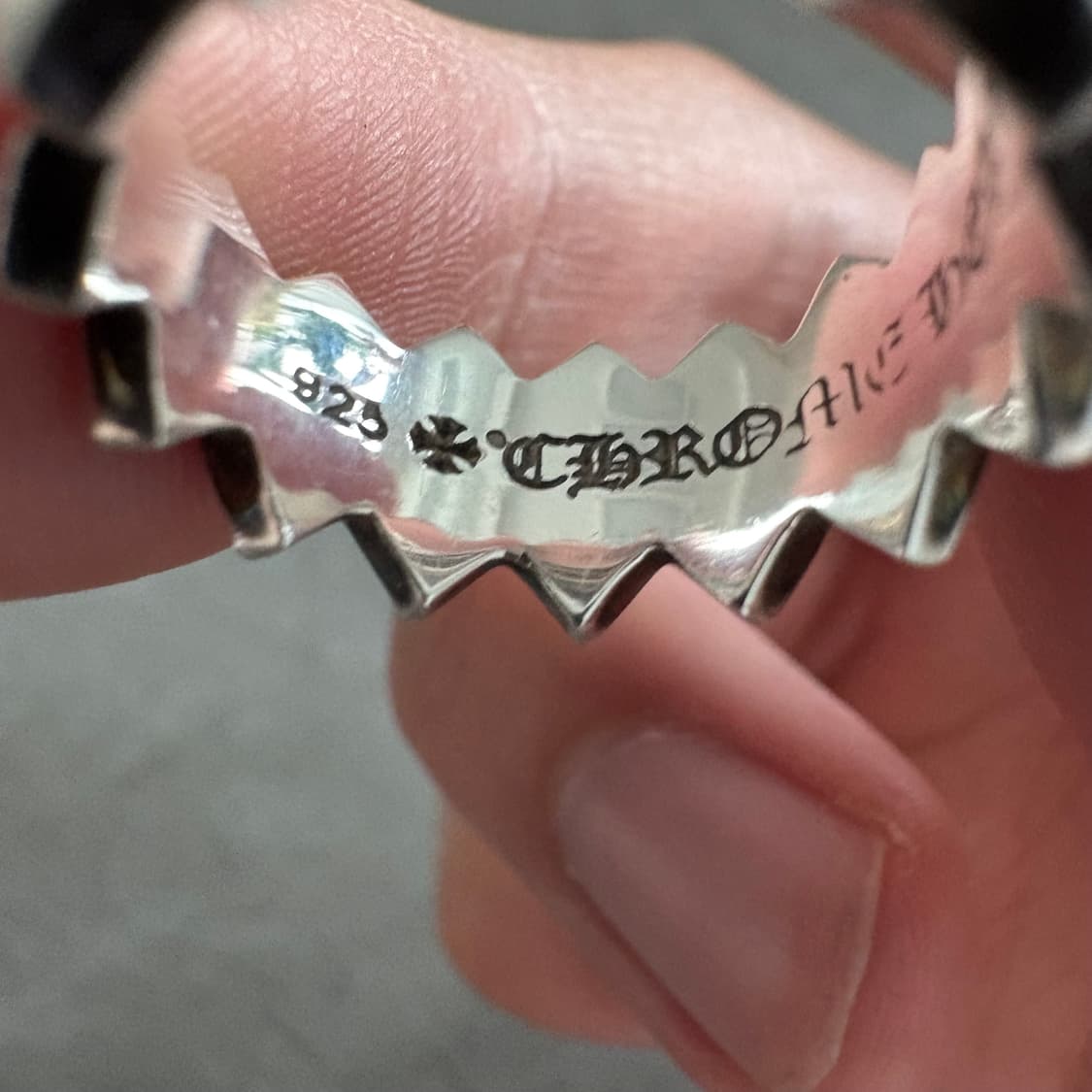 크롬하츠 더블 피라미드 밴드링 us5.5 상품이미지3