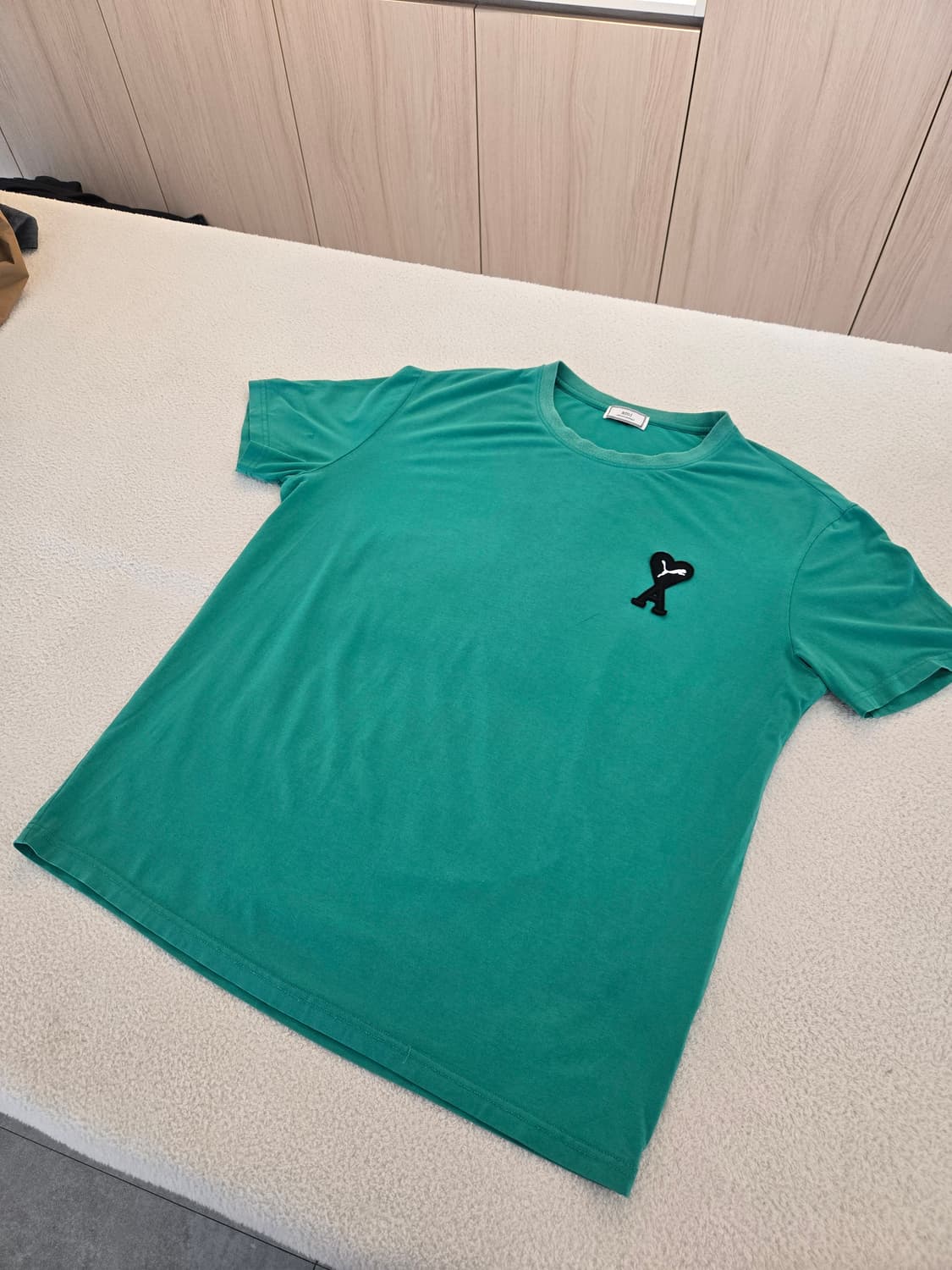 아미 푸마 콜라보 반팔 티셔츠 그린 XL 상품이미지1