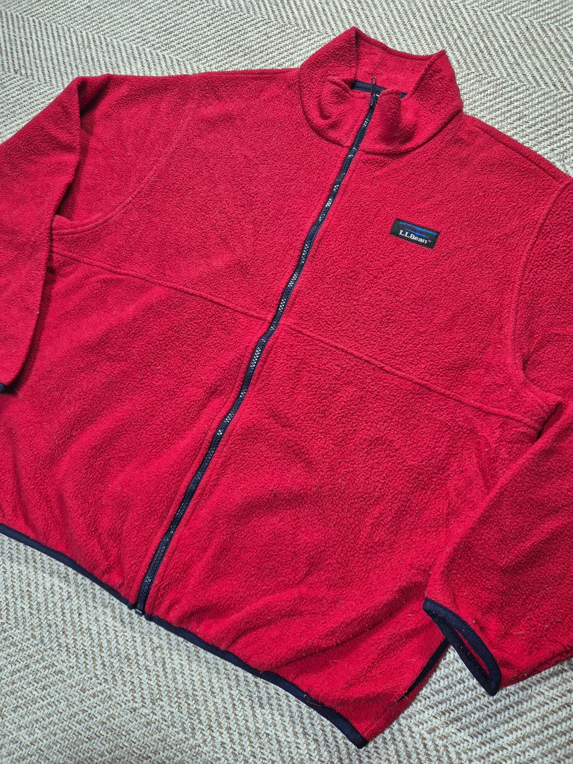 90s 엘엘빈 플리스 짚업 상품이미지2