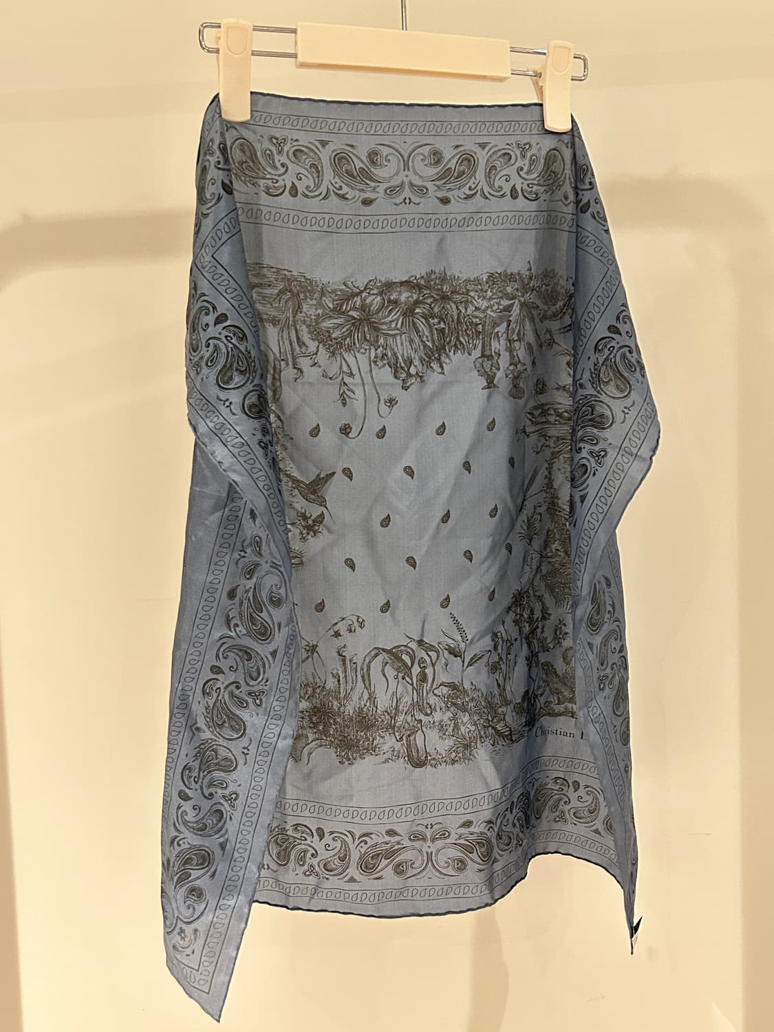 Dior 100% Soie Silk Bandana Scarf 상품이미지4