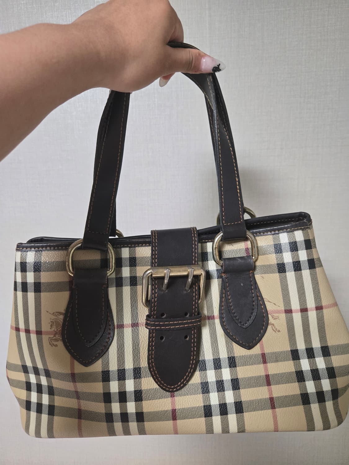 버버리 체크 토트백 정품 상품이미지1