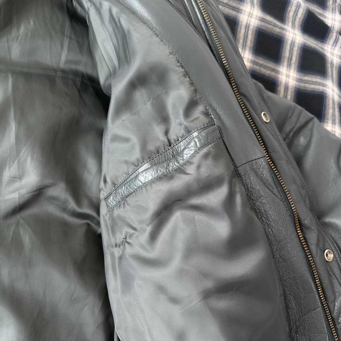 Morgan productions USA 레더패딩 상품이미지6