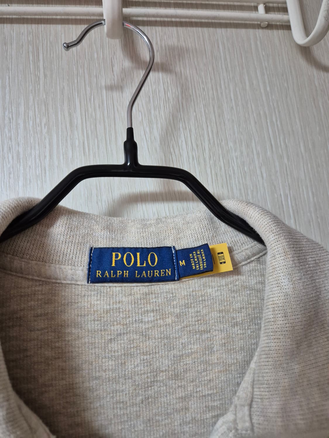 (정품) 폴로 랄프로렌  신형 큐알 반집업 니트 하이넥 코튼니트 M  상품이미지5