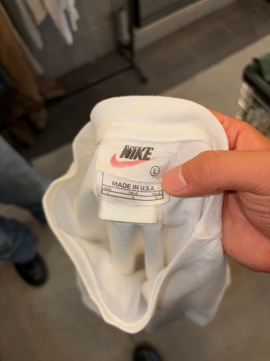 90’s Nike USA Hem swoosh logo T-shirt 상품이미지10