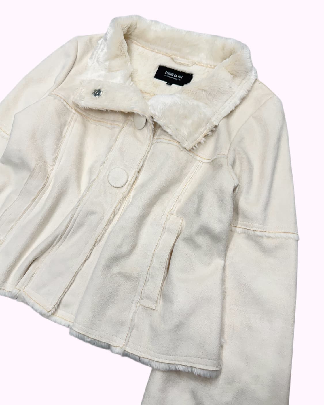 ivory fur shearling jacket 상품이미지2