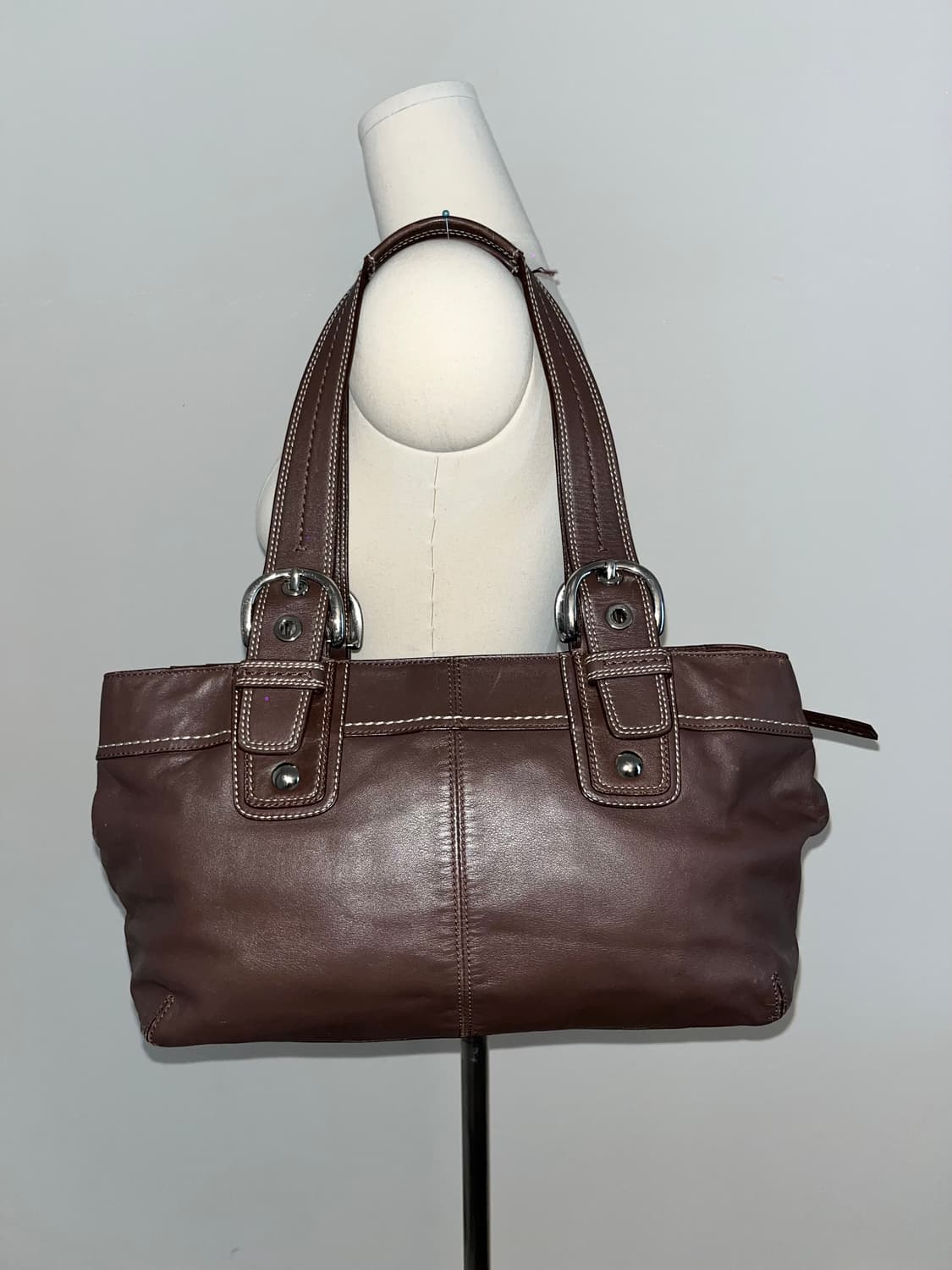 90ss COACH All Brown Shoulder bag 상품이미지5
