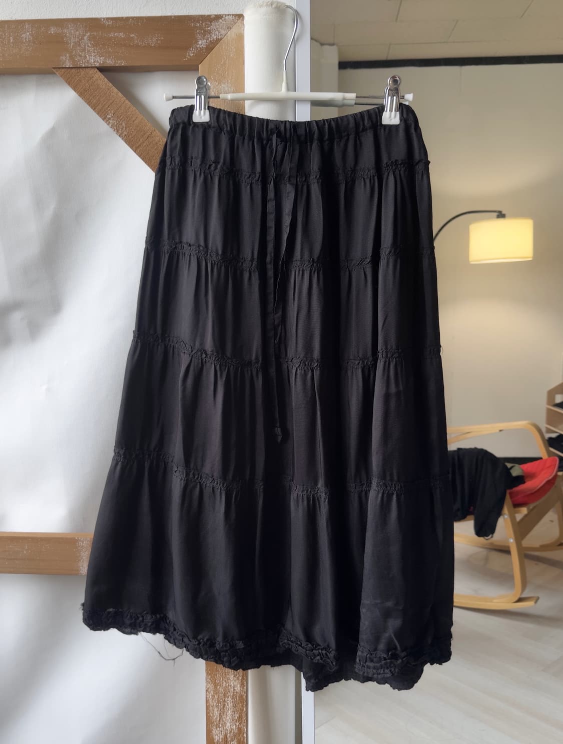 ruffle black tiered skirt 상품이미지1