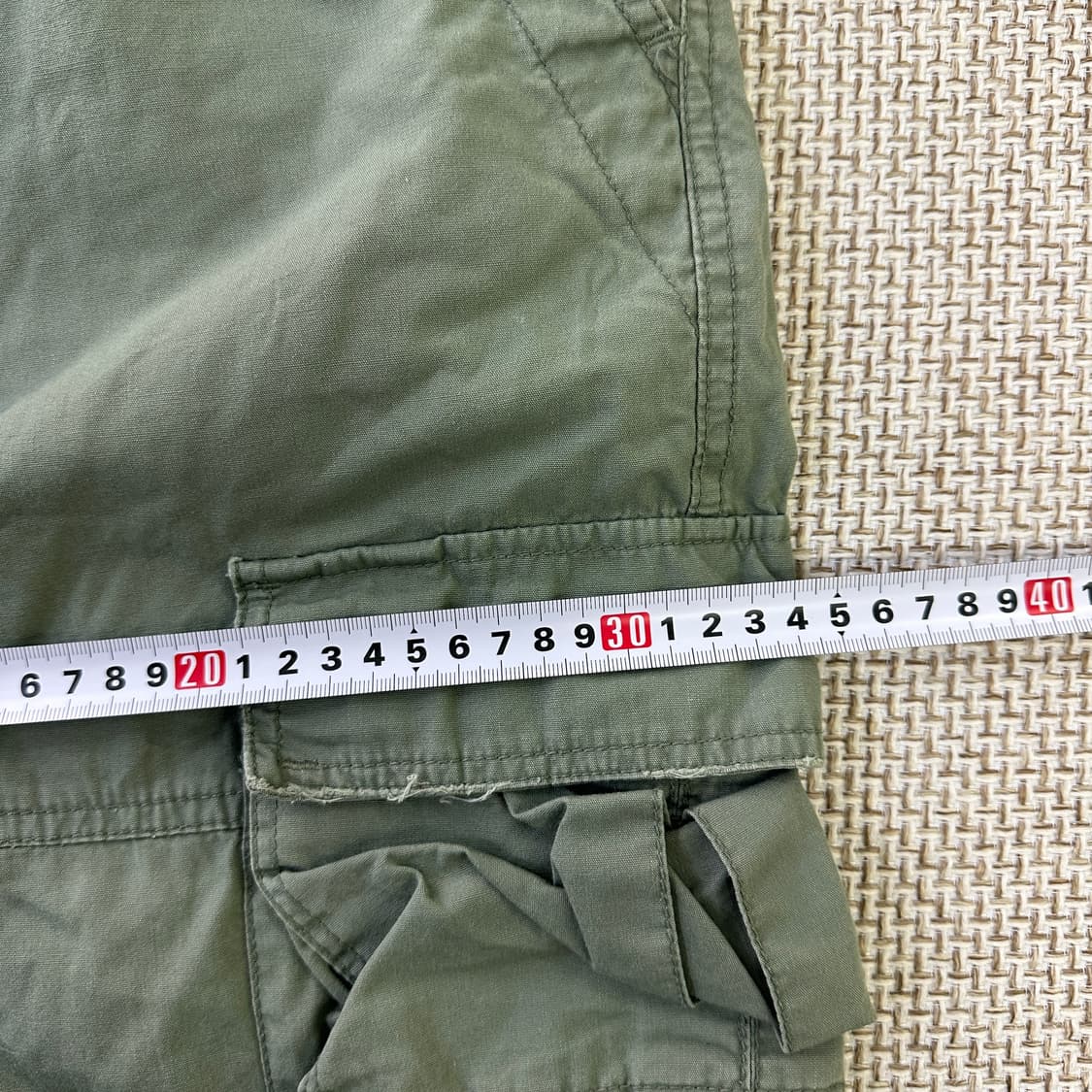실측확인 빈티지 카고 반바지 팬츠 0413D 상품이미지7