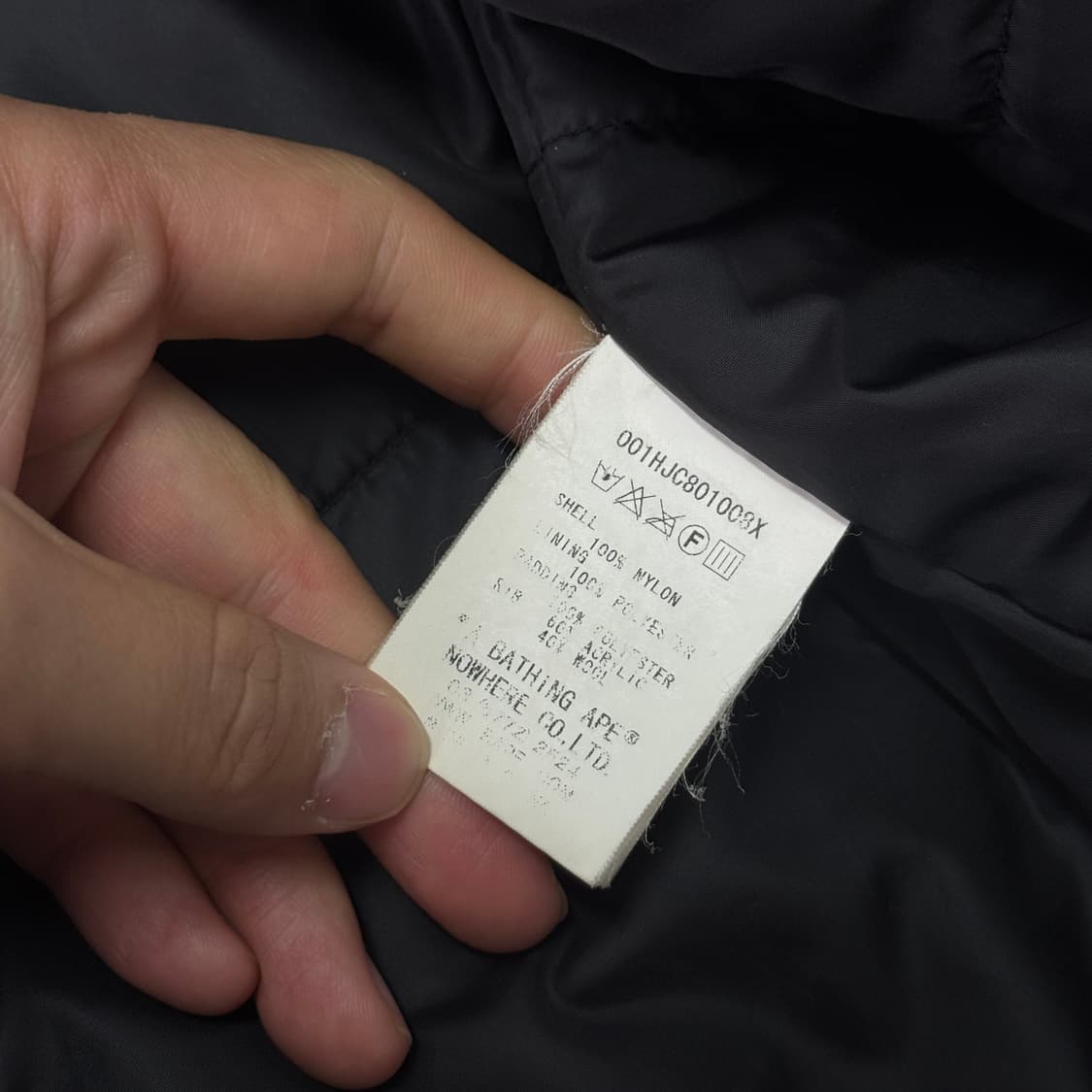 베이프 에이프 카모 ma-1 자켓 L 상품이미지7