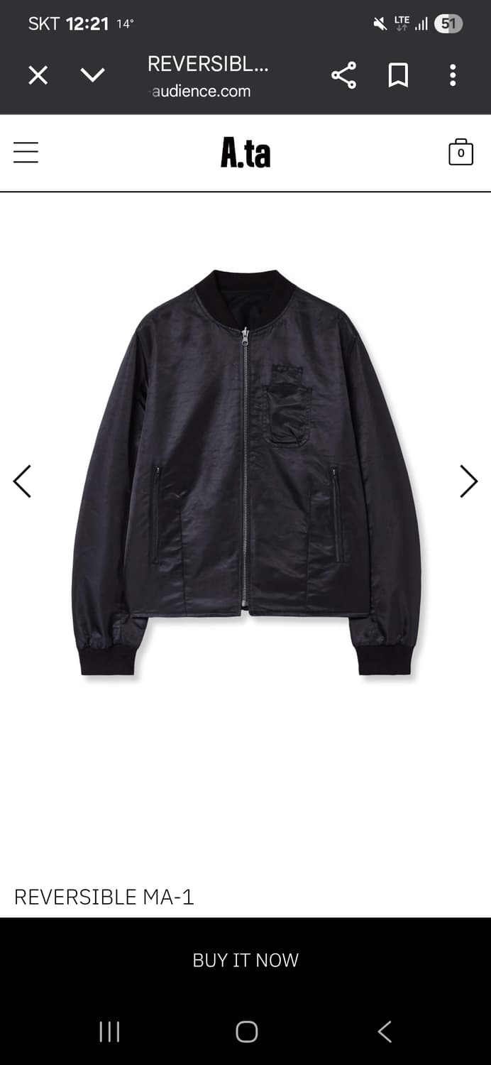 a.ta MA-1 새상품 상품이미지1