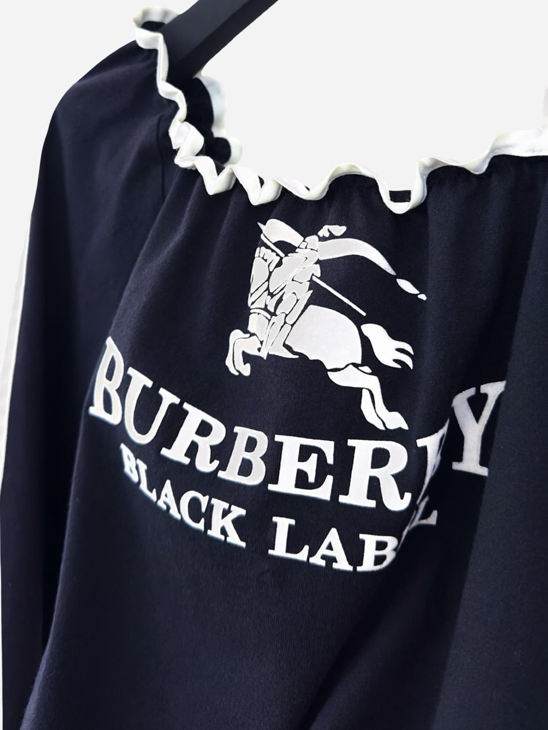 Burberry Velvet Print Shirring Top 상품이미지3
