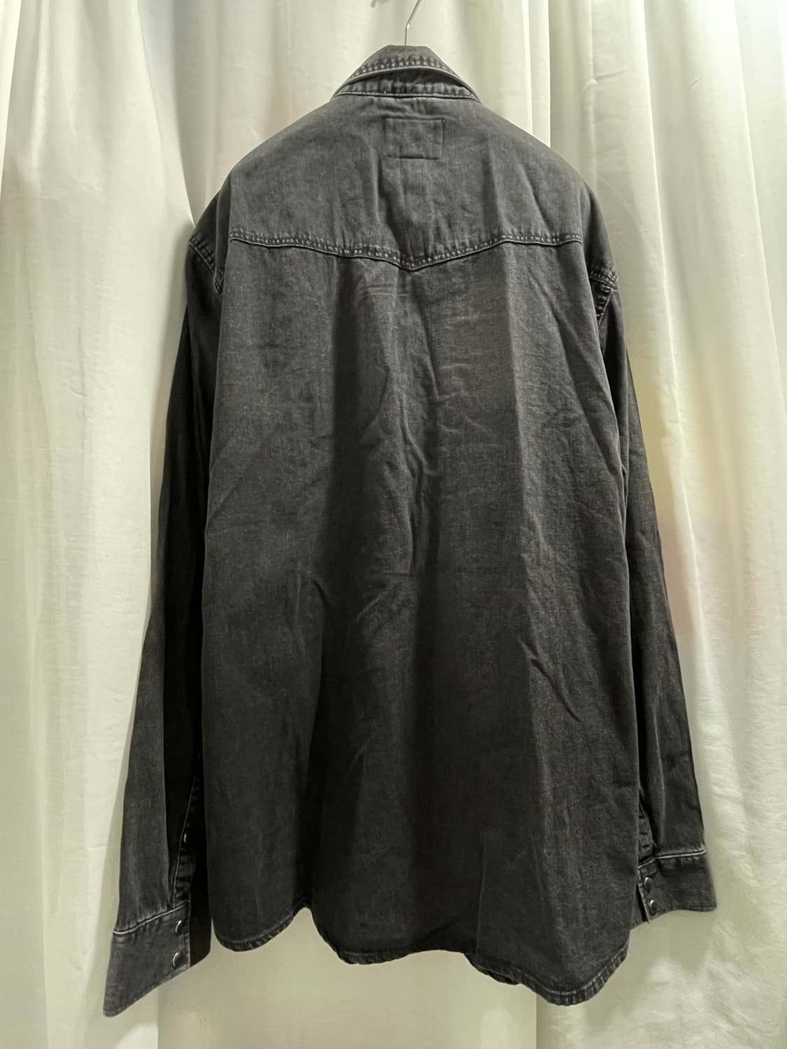 자라/ 데님 웨스턴 셔츠 블랙/ XXL 상품이미지6