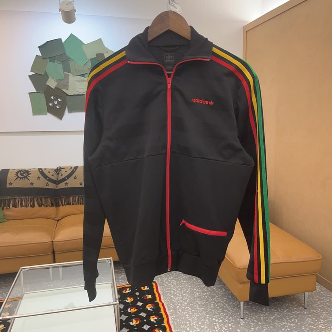 아디다스 흑탭 스펠아웃 레게 트랙탑 져지 집업 S C06960 상품이미지3