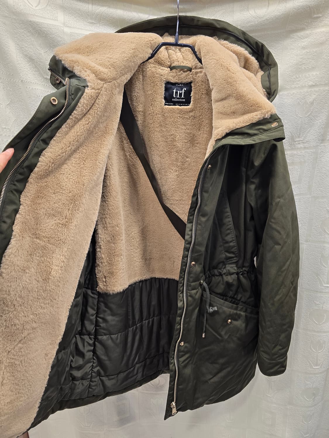 자라 ZARA trf 카키 겨울 야상 M (66) 상품이미지7