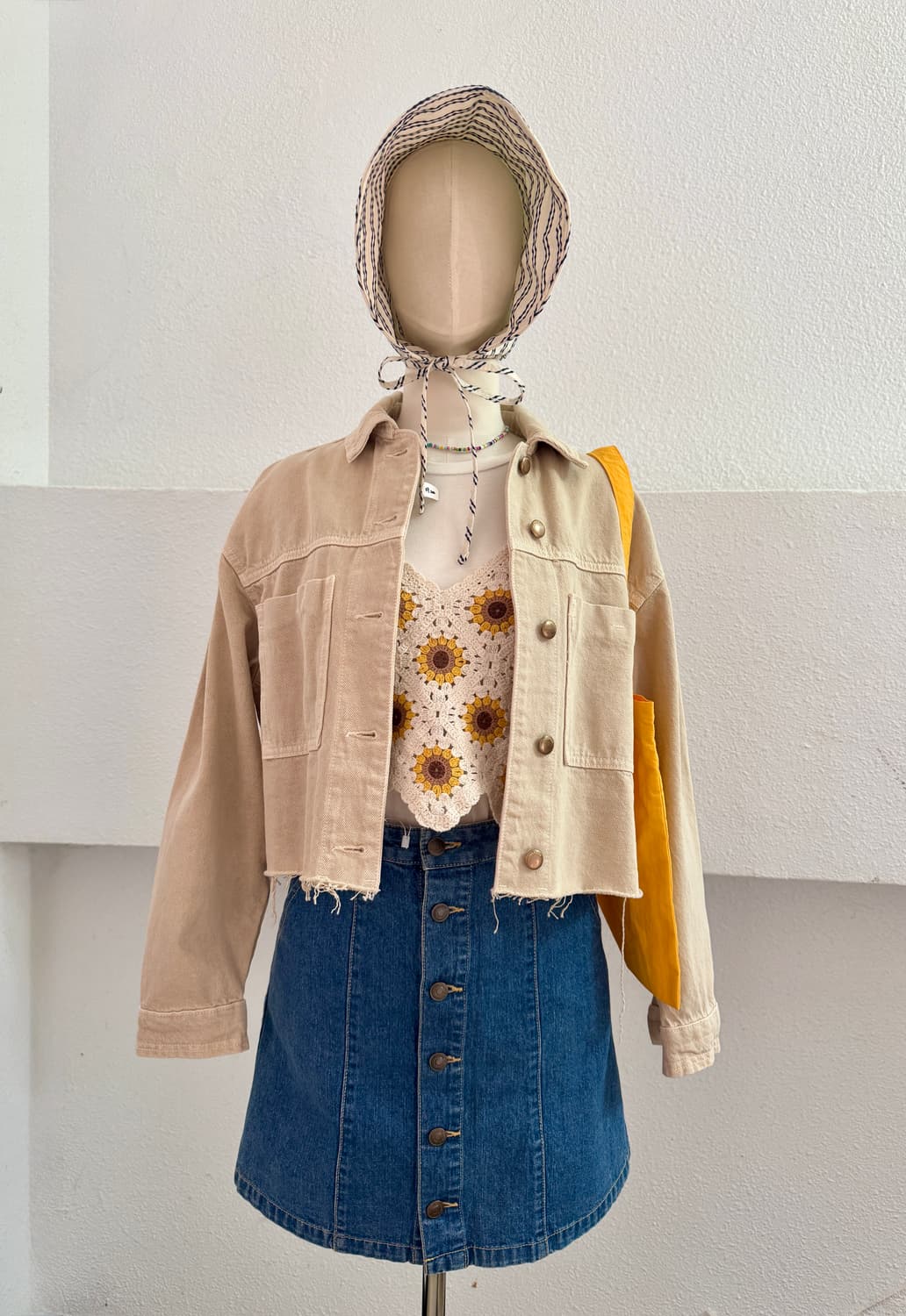 zara 크롭 데님자켓 상품이미지3